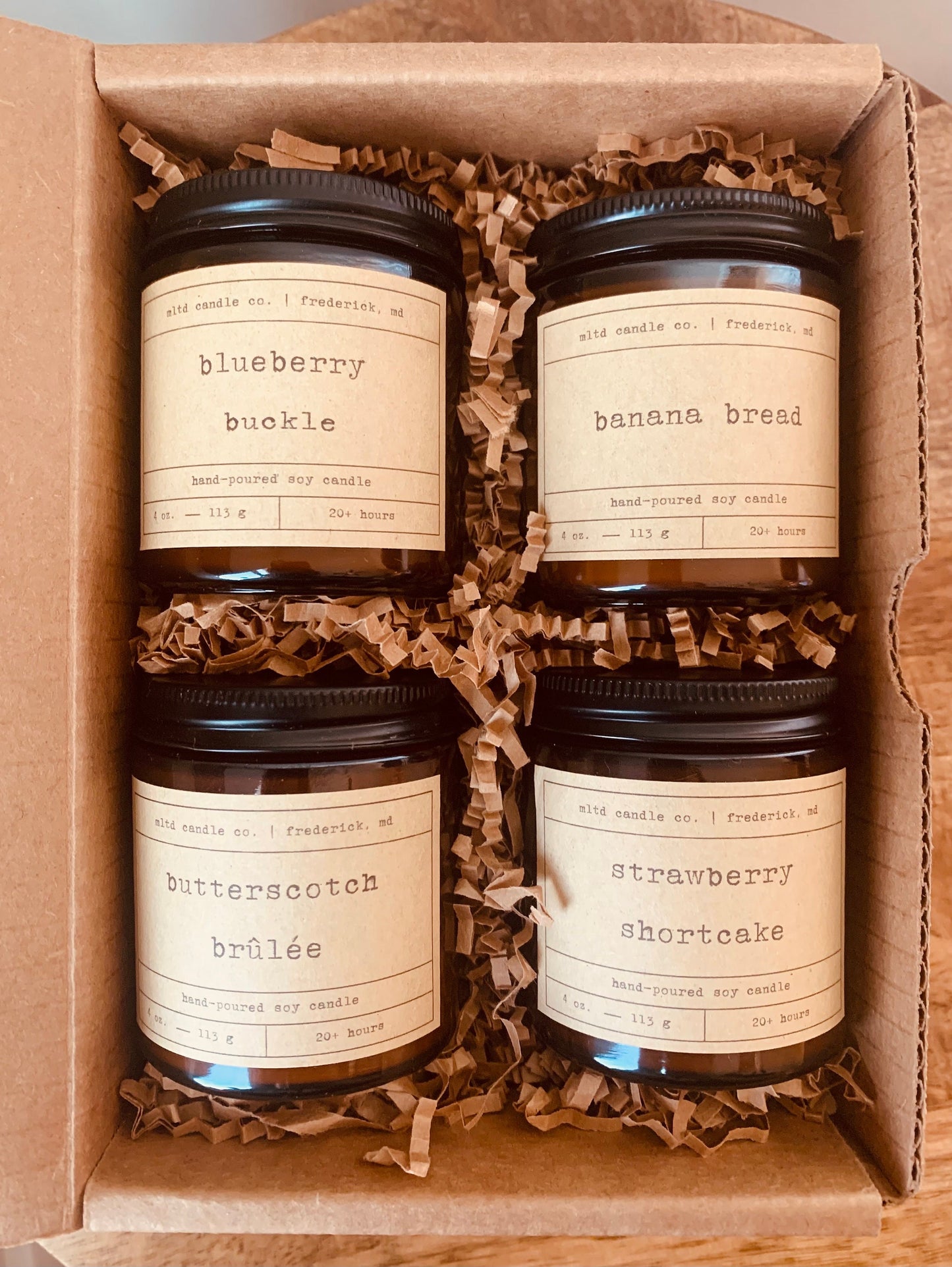 Bakery Candle Sampler Pack | Pastry Candle | Soy Candle | Scented Candle | Handmade | Dye Free