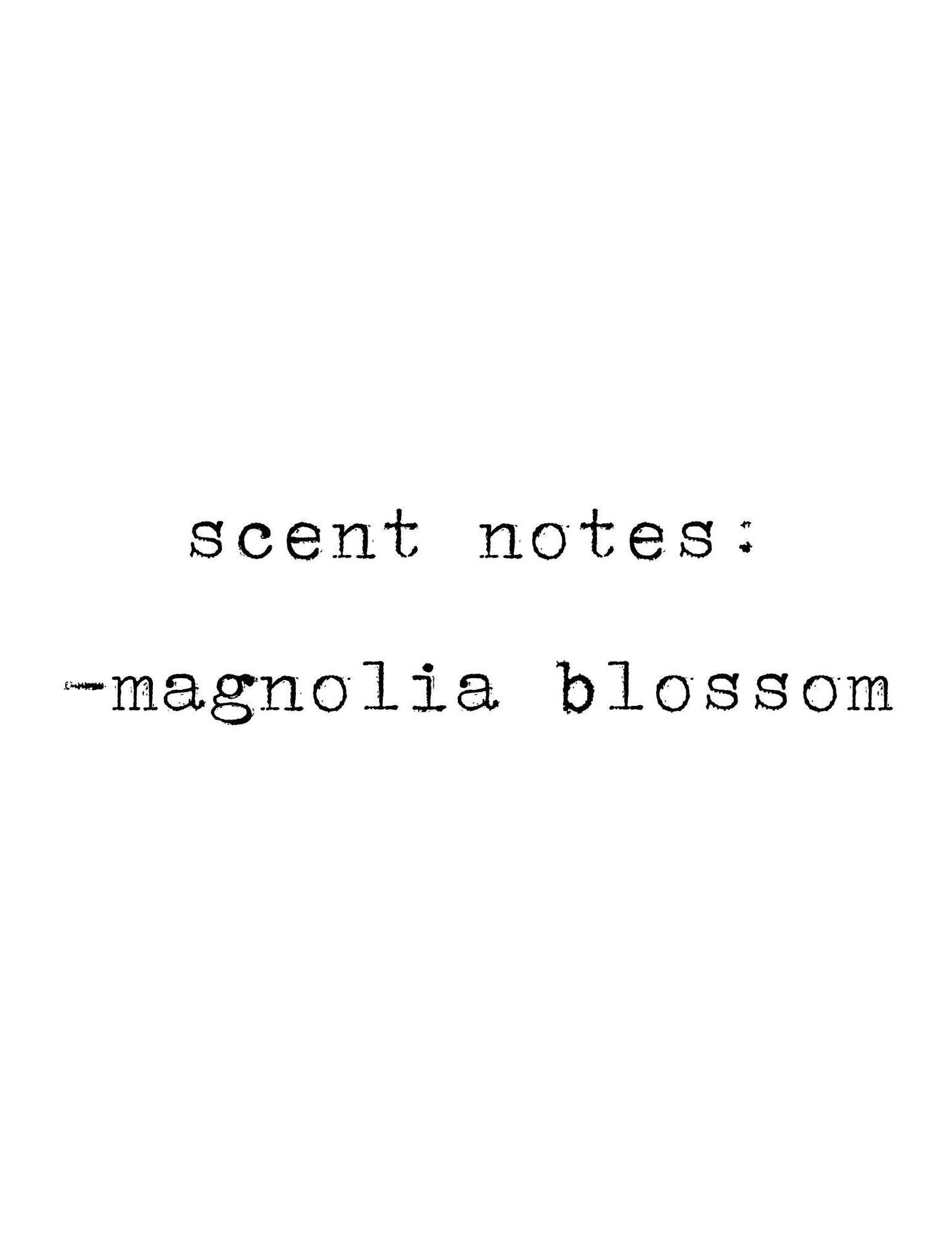 Sweet Magnolia Soy Candle: Magnolia Blossom Scent
