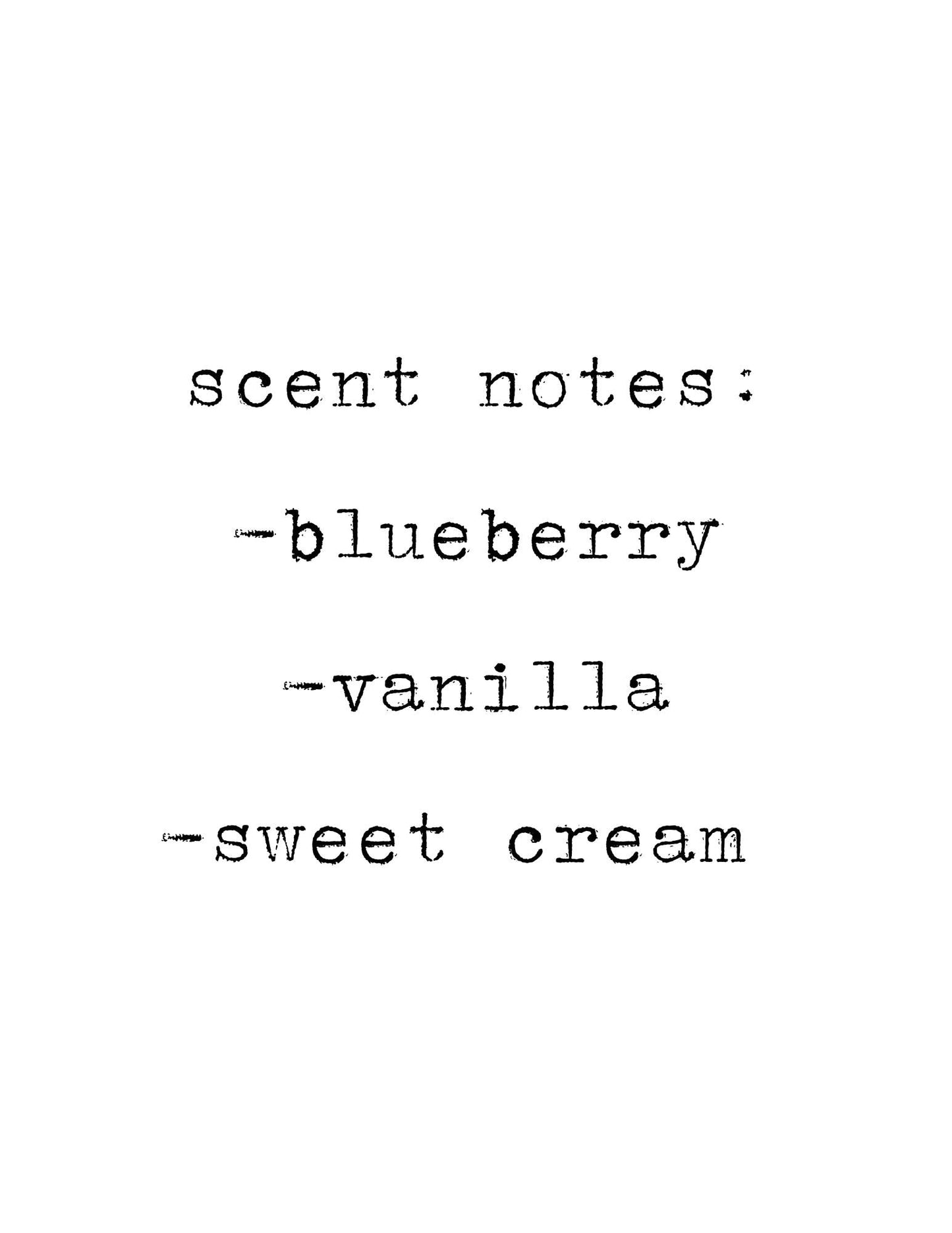 Blueberry Buckle Soy Candle: Blueberry, Vanilla, Sweet Cream Scent