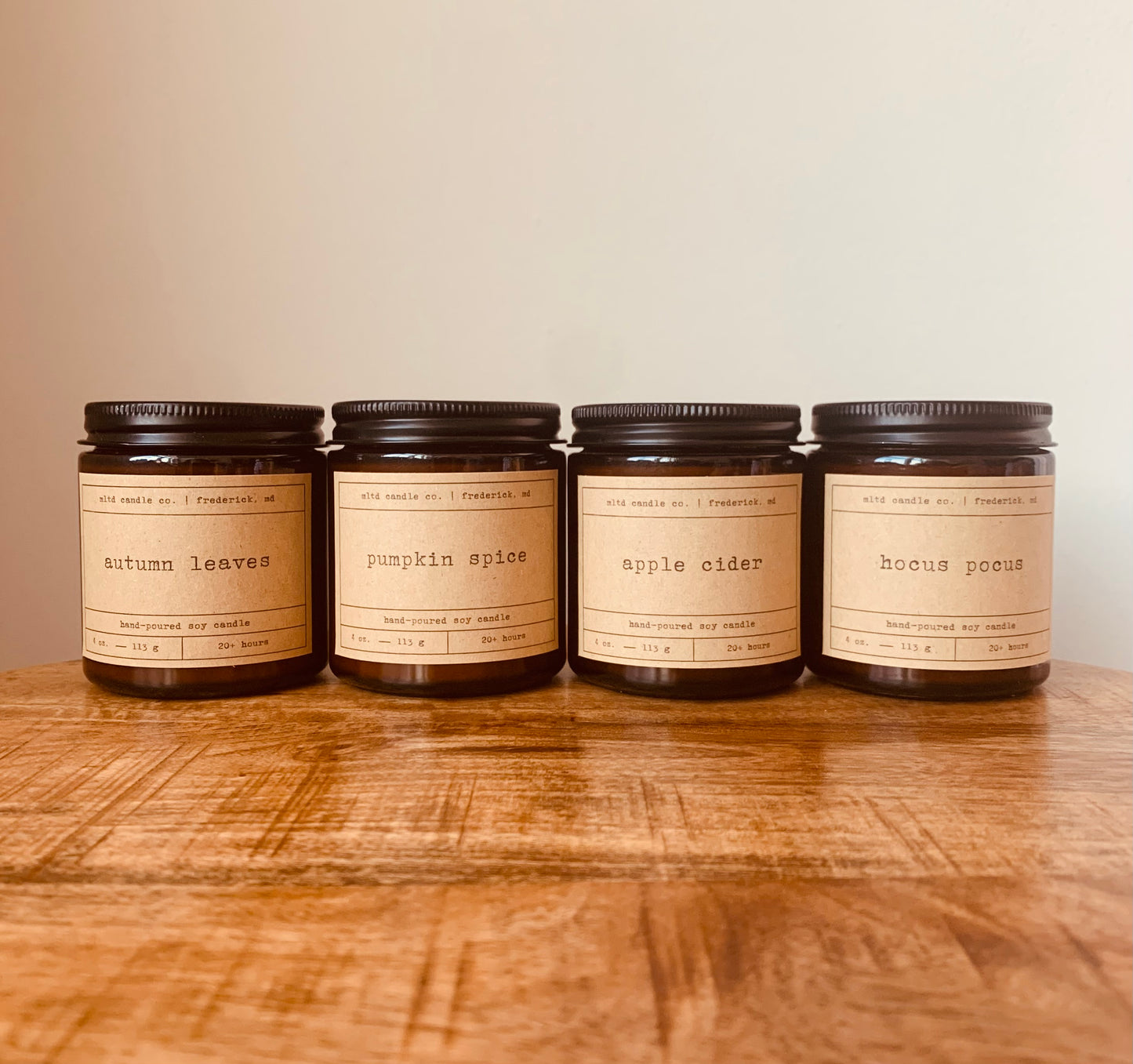 Fall Candle Sampler Pack - Hand-Poured Soy Candles Gift Set