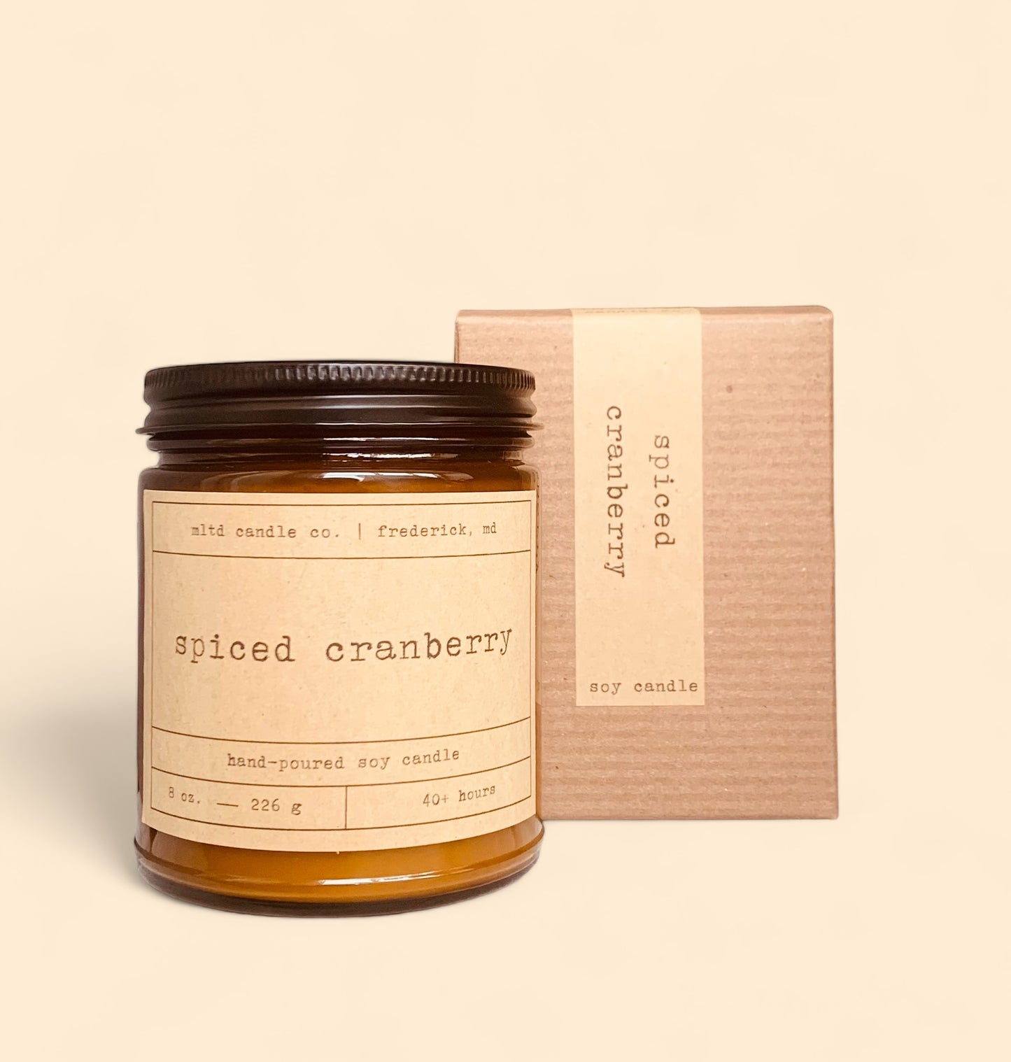 Spiced Cranberry Soy Candle