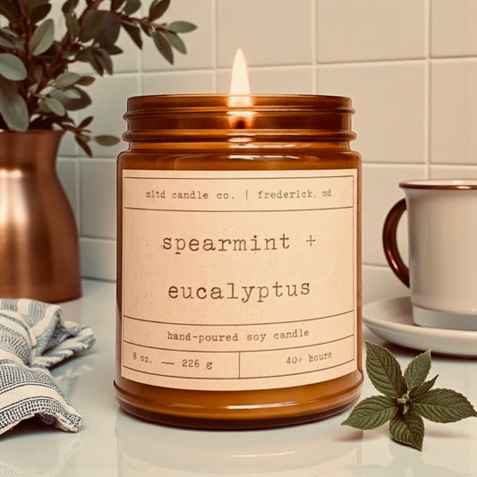 Spearmint + Eucalyptus Soy Candle