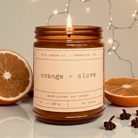 Orange + Clove Soy Candle