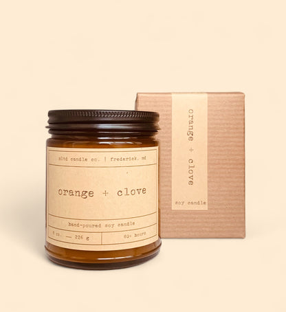 Orange + Clove Soy Candle