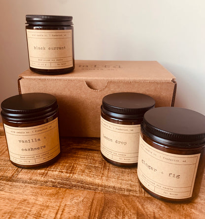 Candle Sampler Pack - Hand-Poured Soy Wax Candle Gift Set