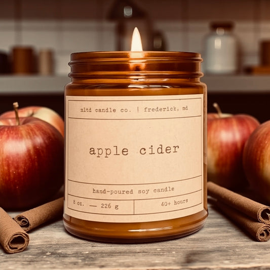 Apple Cider Soy Candle: Apple, Cinnamon, Anise Scent