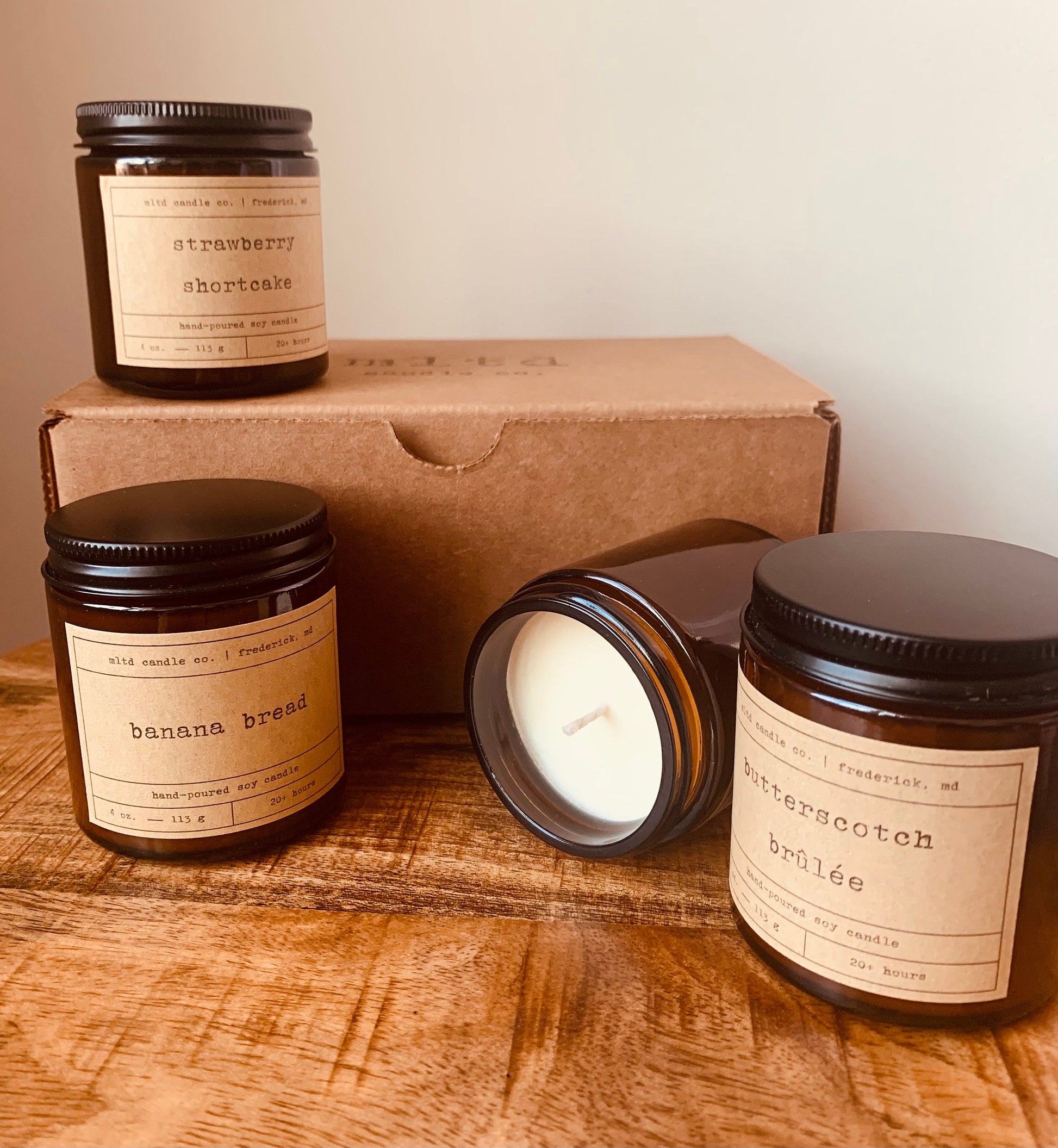 Bakery Candle Sampler Pack | Pastry Candle | Soy Candle | Scented Candle | Handmade | Dye Free