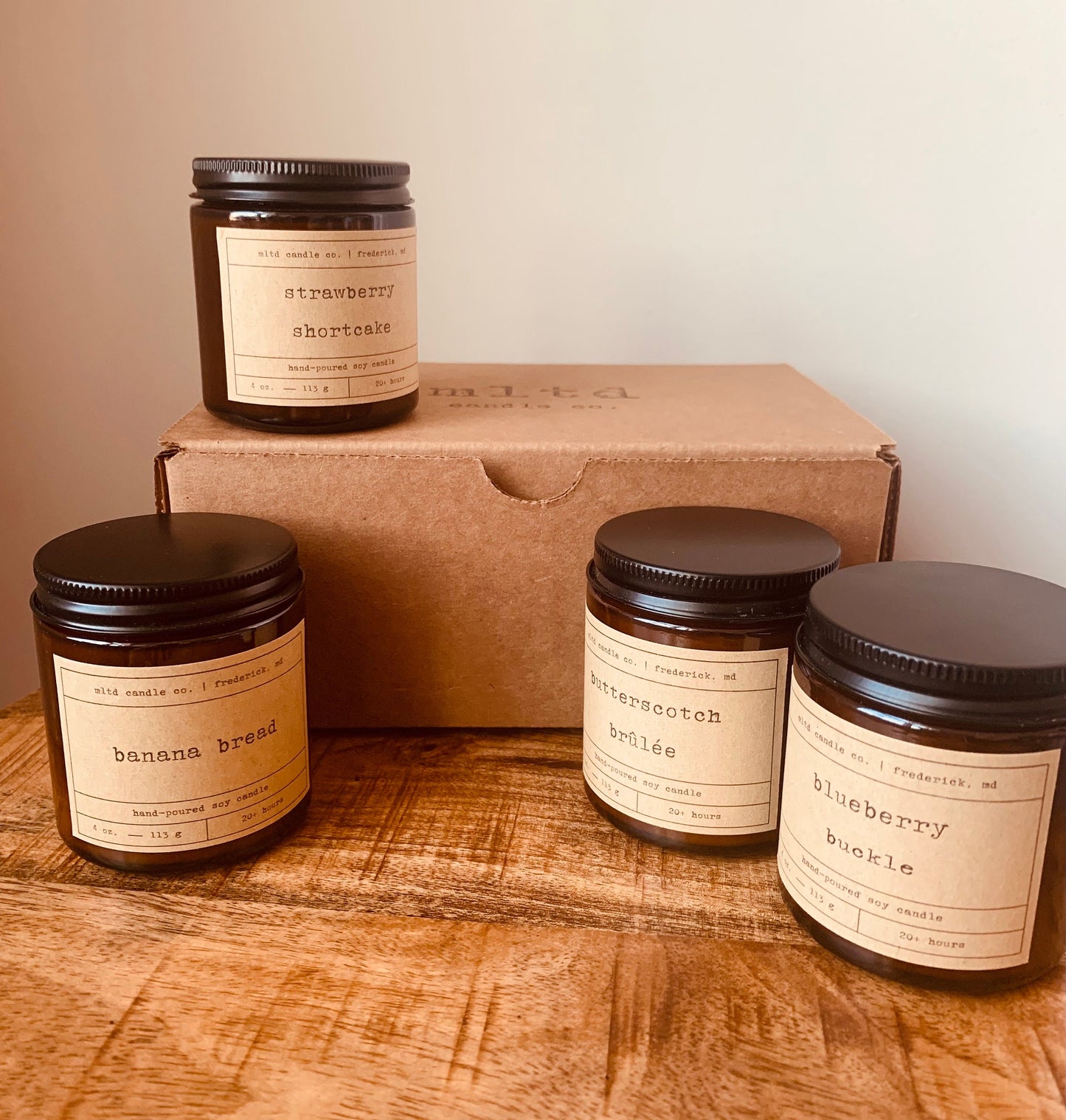 Bakery Candle Sampler Pack | Pastry Candle | Soy Candle | Scented Candle | Handmade | Dye Free