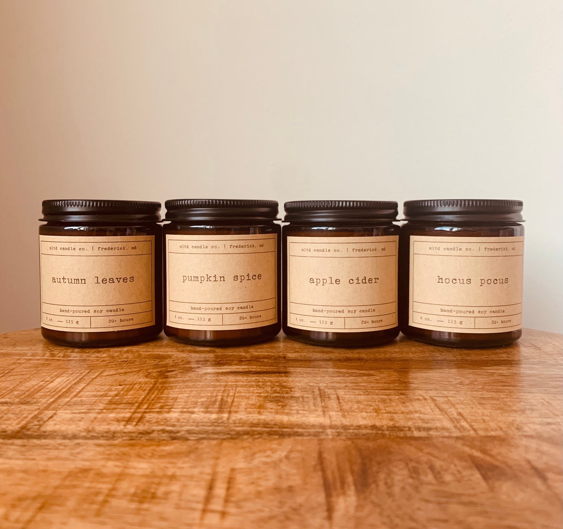 Fall Candle Sampler Pack: Autumn Scented Soy Candle Gift Set