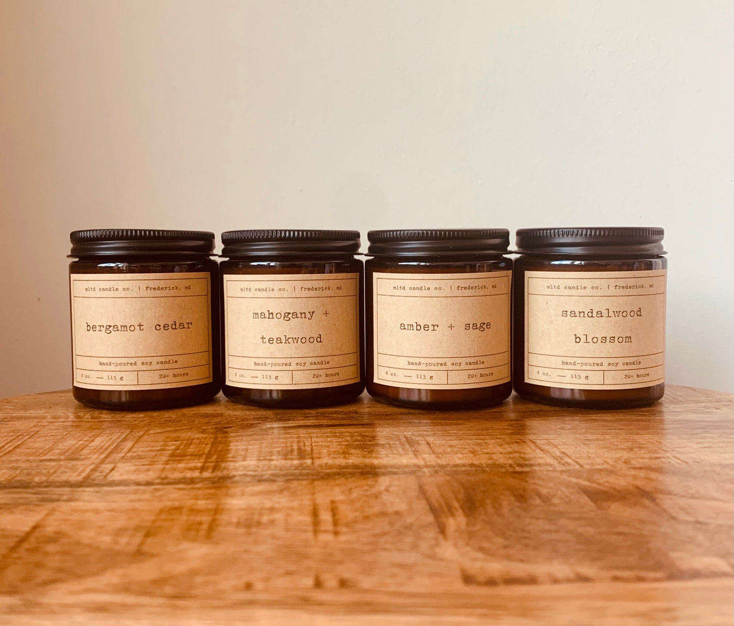 Warm and Woodsy Candle Sampler Pack: Earthy Scented Soy Candle Gift Set