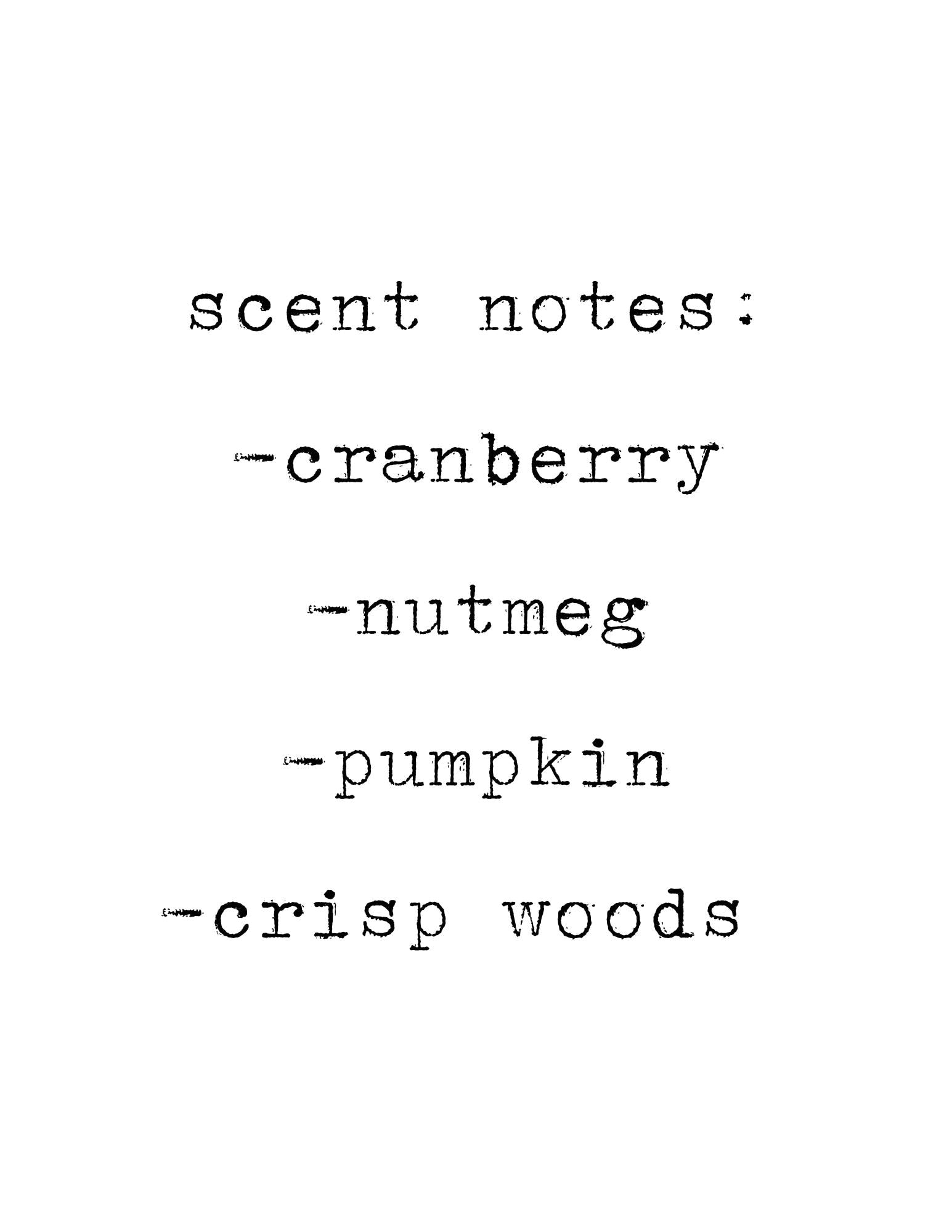 Autumn Leaves Soy Candle: Cranberry, Nutmeg, Pumpkin, Crisp Woods Scent