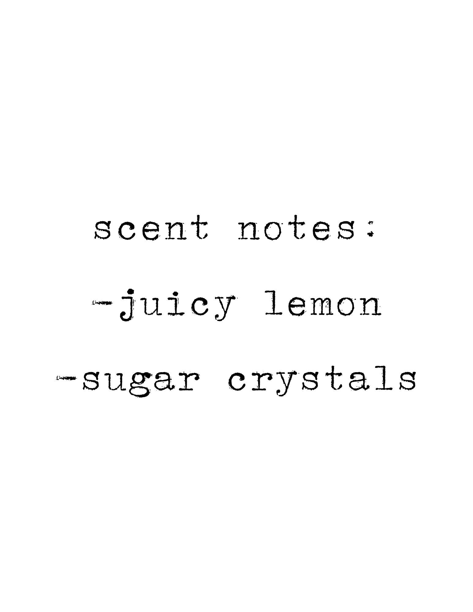 Lemon Drop Soy Candle | Sweet Juicy Lemon Scented Candle | Small Batch | Vegan Non-Toxic Eco-Friendly | Amber Jar | Handmade | Gift for Her