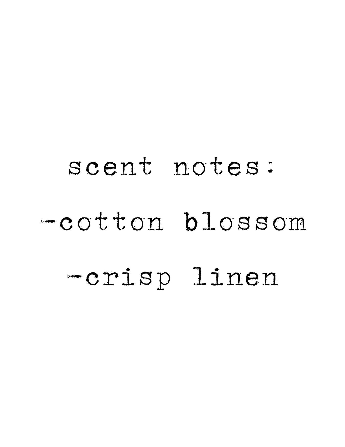 Line-Dried Linen Soy Candle: Cotton Blossom, Crisp Linen Scent
