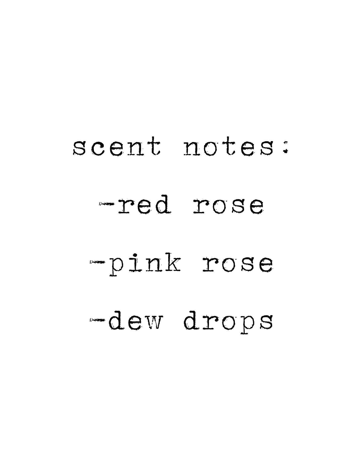 Rosewater Soy Candle: Red Rose, Pink Rose, Dew Scent