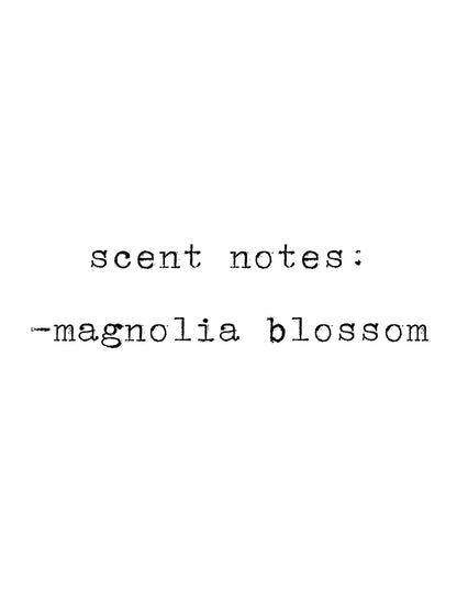 Sweet Magnolia Soy Candle: Magnolia Blossom Scent