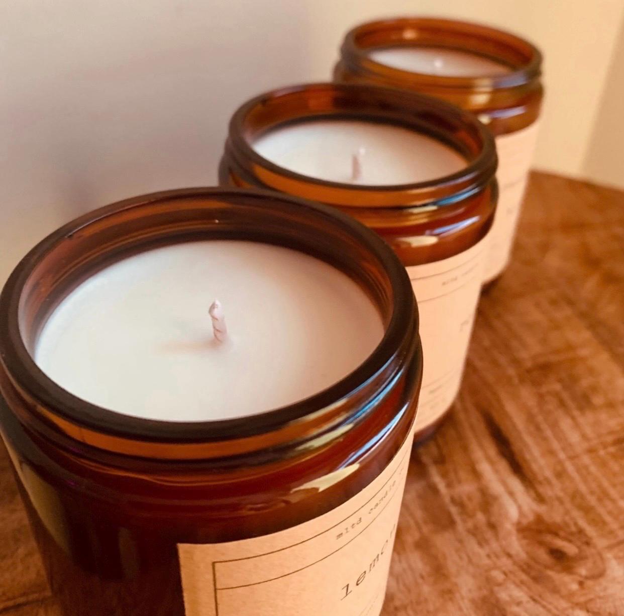 Gingerbread Soy Candle: with Nutmeg, Vanilla, Cinnamon Scent