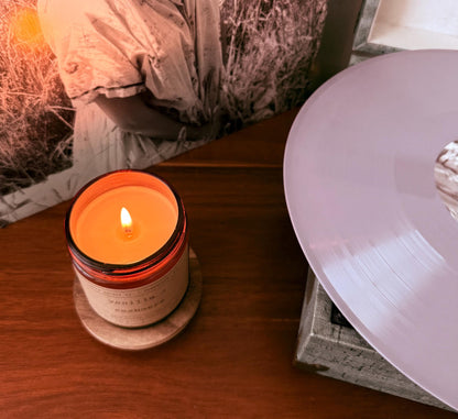 Vanilla + Cashmere Soy Candle: with Sandalwood and Musk Scent