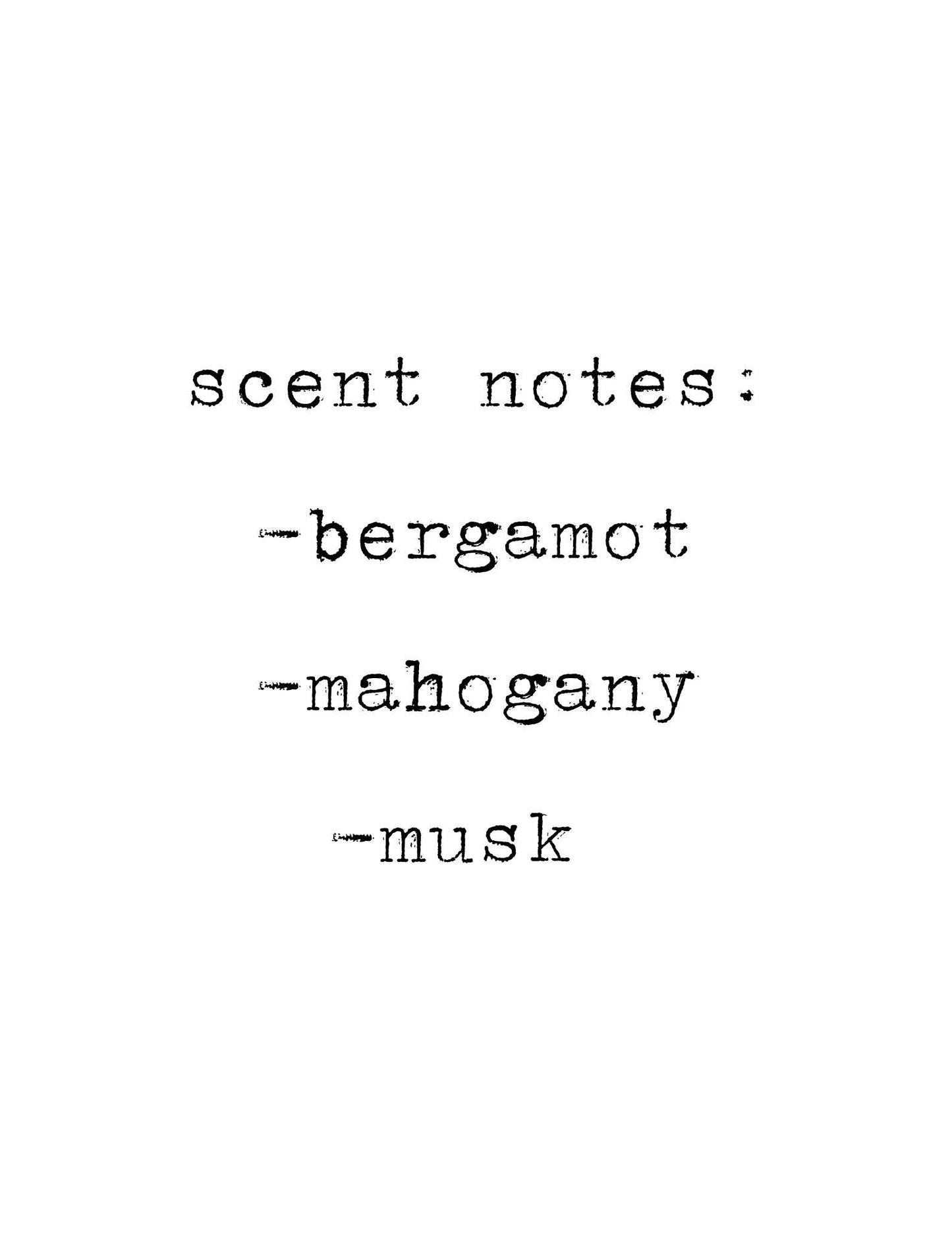Flannel Soy Candle: Bergamot, Mahogany, Musk Scent