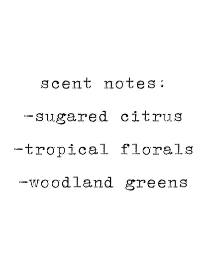 Island Vibes Soy Candle: Tropical Citrus Scent