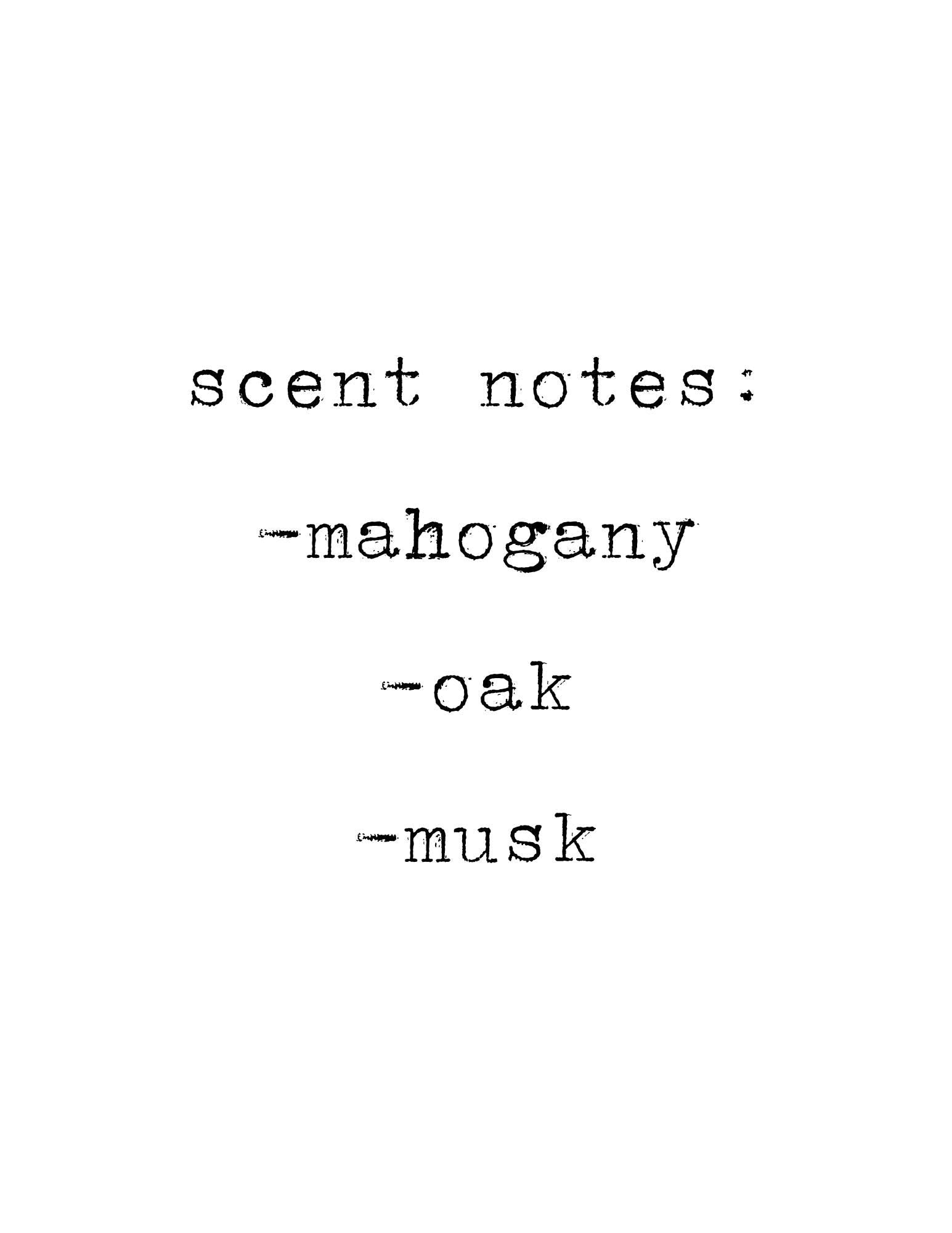 Mahogany + Teakwood Soy Candle | Mahogany, Oak, Light Musk Scent
