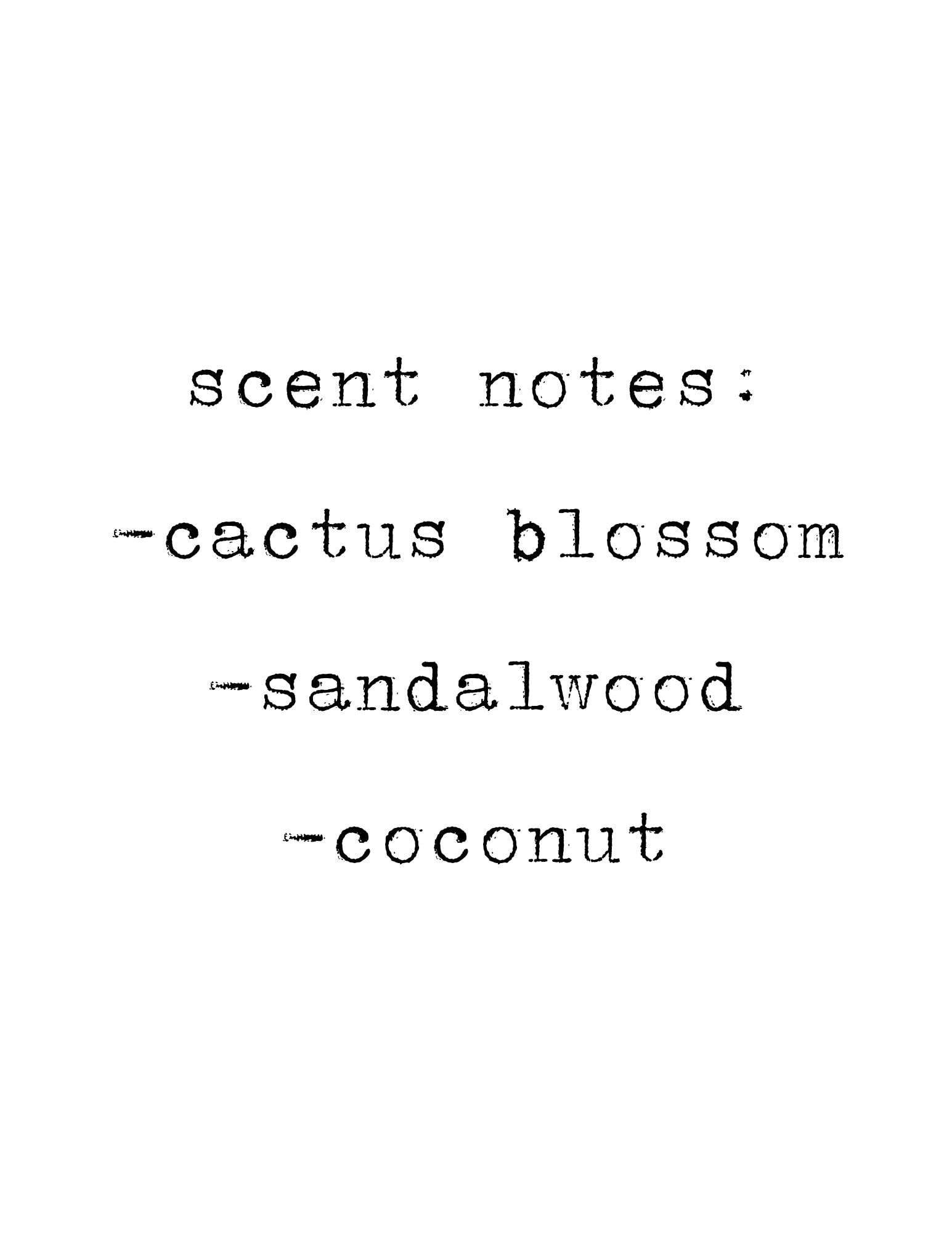 Sandalwood Blossom Soy Candle: Cactus Flower, Sandalwood, Musk, Coconut Scent