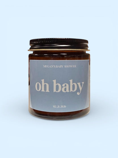 Baby Shower Candle Favors | Soy Candle Jars for Any Occasion | Bridal Shower, Wedding, Party Favors