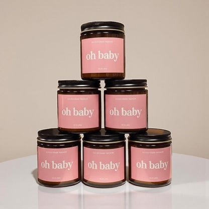 Baby Shower Candle Favors | Soy Candle Jars for Any Occasion | Bridal Shower, Wedding, Party Favors